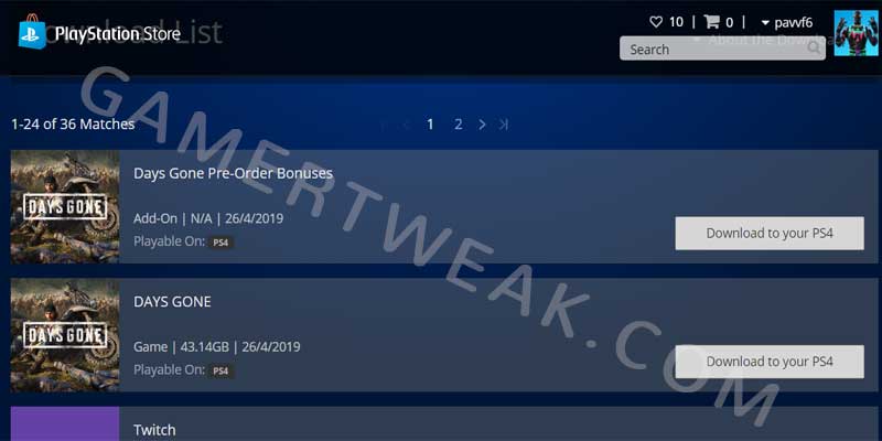 Days Gone Preload Time