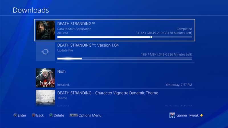 Death Stranding Preload Time
