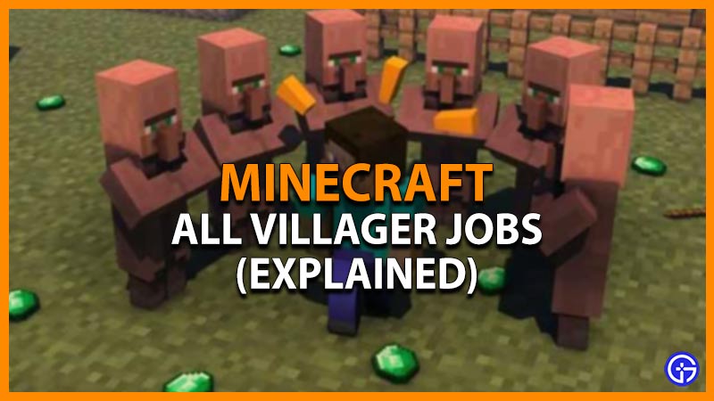 minecraft villager jobs