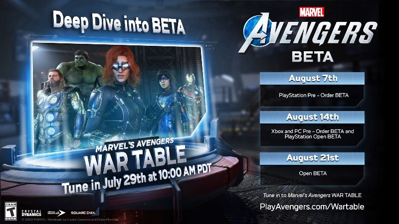 Marvel's Avengers Second War Table Livestream