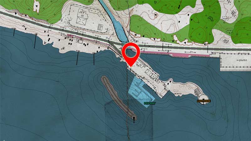 Escape from Tarkov Pier Location