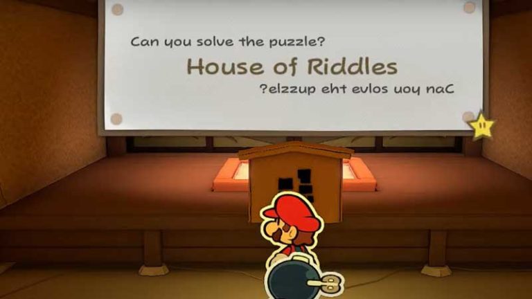 How To Solve House Of Riddles Puzzle In Paper Mario Origami King