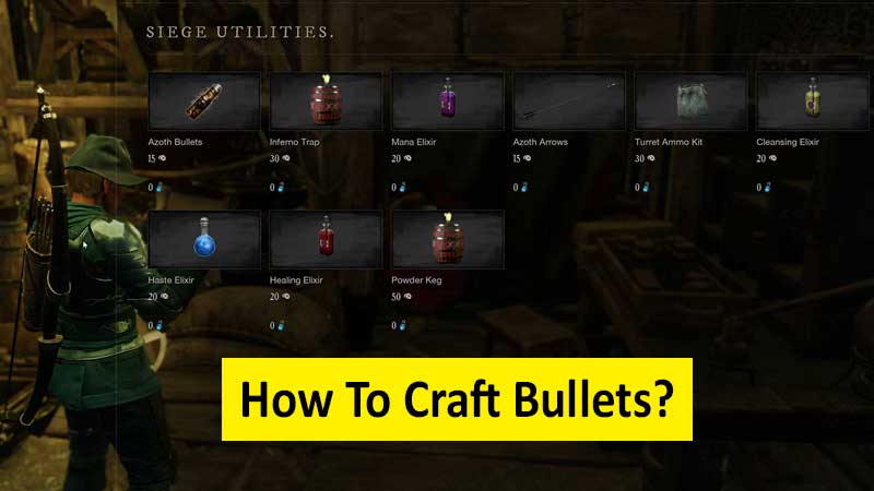 How to craft bullets in New World