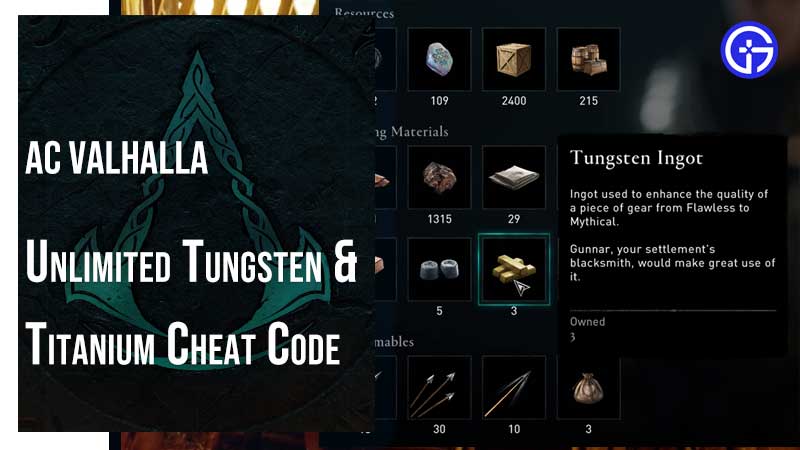 AC Valhalla Cheat Code