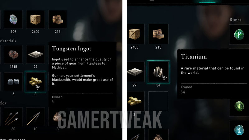 AC Valhalla Tungsten Farming Cheat