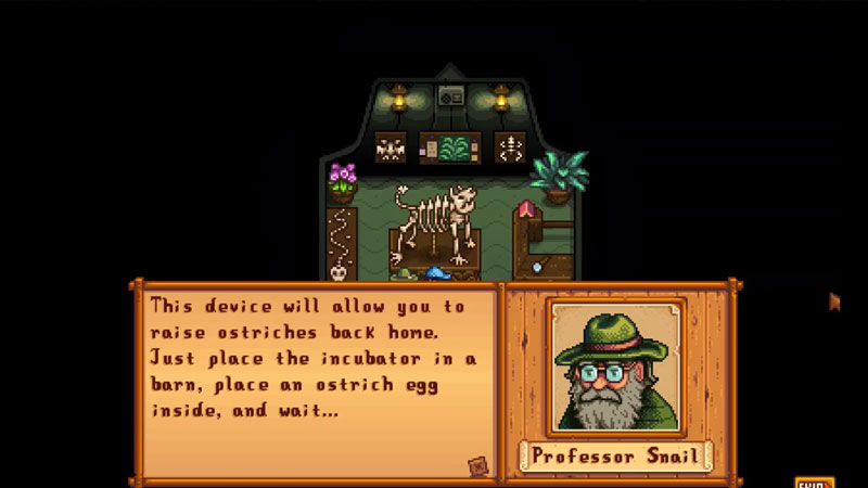 get ostrich incubator from professor snail