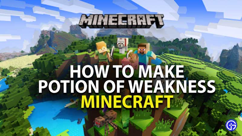 how to make potion of weakness in minecraft