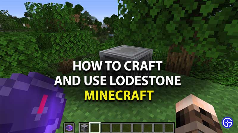 Minecraft How To Craft A Lodestone How To Use A Lodestone Minecraft How To Craft A Lodestone How To Use A Lodestone