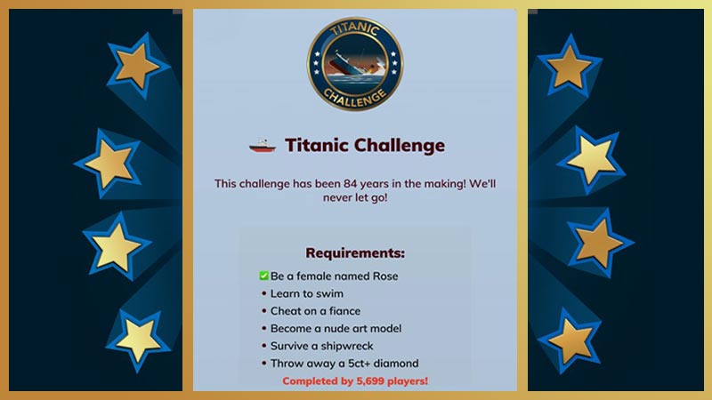 Titanic challenge Bitlife