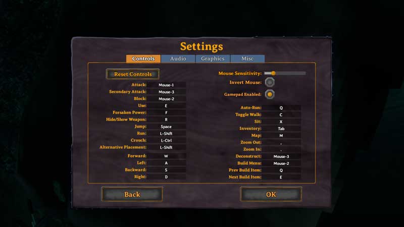 Valheim PC Controls Guide