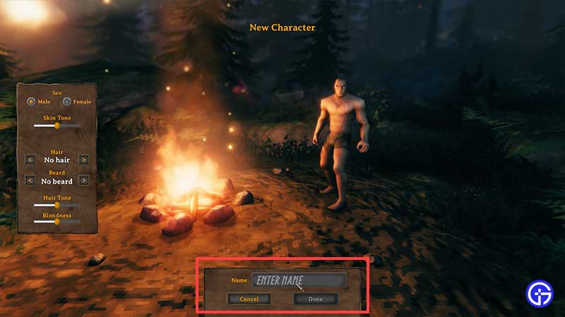 how to change name valheim