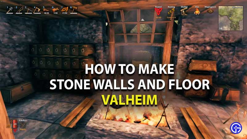 how to make stone walls and floors in valheim