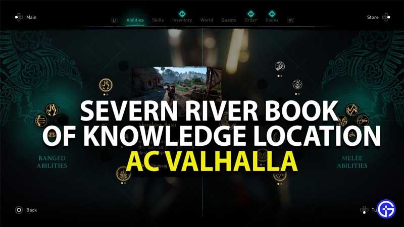 where to find severn river book of knowledge in assassins creed valhalla