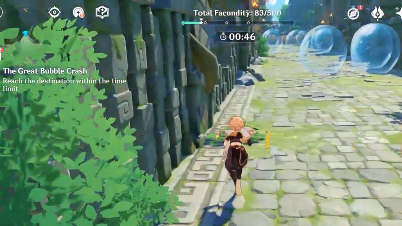 How to avoid the bubbles in Genshin Impact Great Bubble Crash