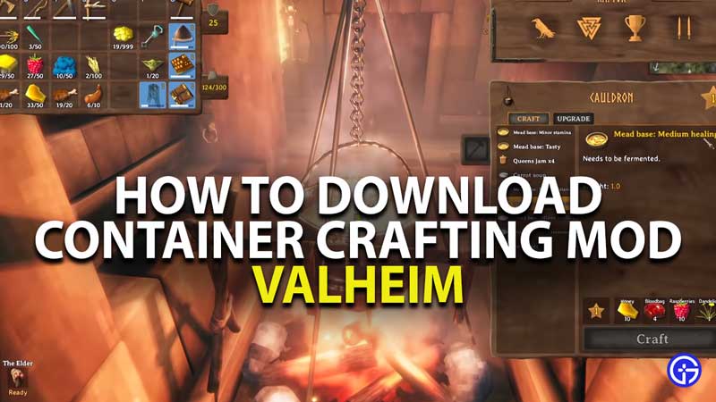 how to download and install container crafting mod in valheim