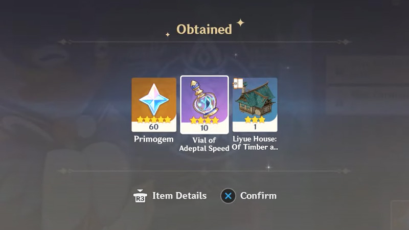Vial Of Adeptal Speed Reward
