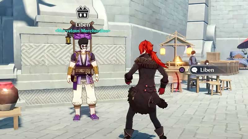Marvelous Merchandise event Liben Location Genshin Impact 1.4