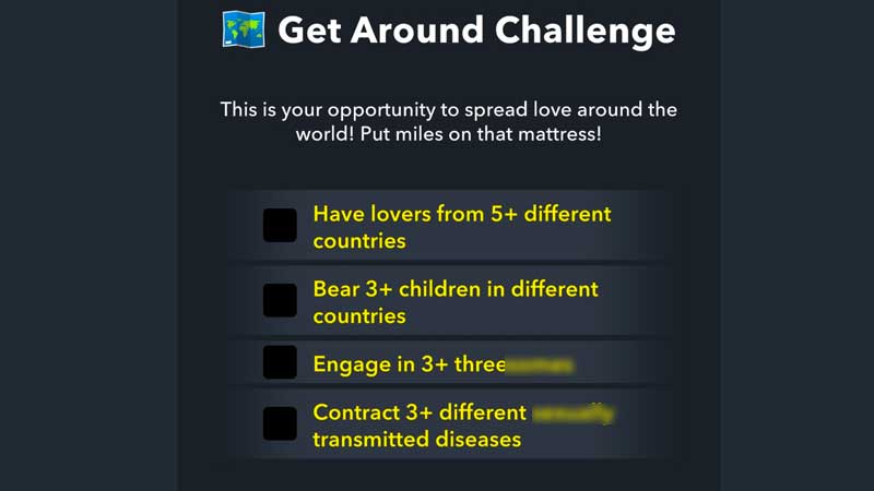 Bitlife Get Around Challenge Guide