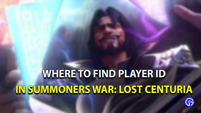 where to find player id summoners war lost centuria