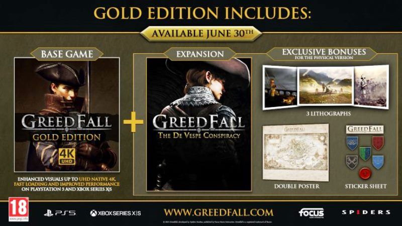 GreedFall Gold Edition Coming To PS5 on June 30