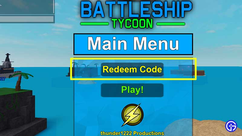 How to Redeem Codes in Roblox Battleship Tycoon