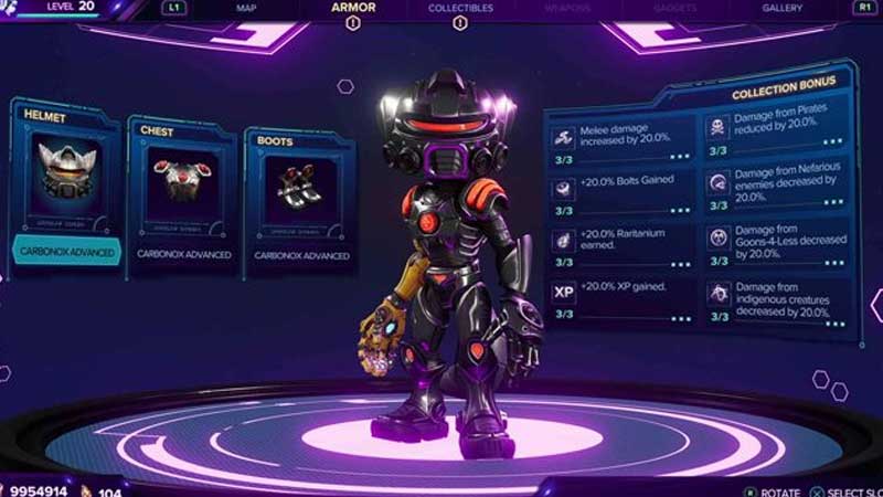 best armor ratchet and clank rift apart