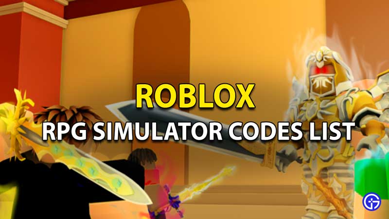 Redeem RPG Simulator Codes Roblox