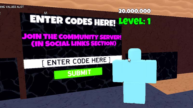 Redeem Codes in Clicker Frenzy Roblox