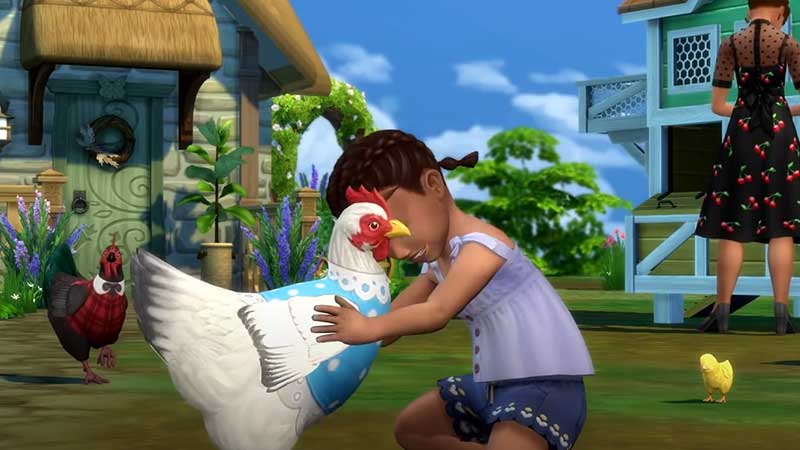 sims 4 cottage living chicken disappeared after Finchwick Fair