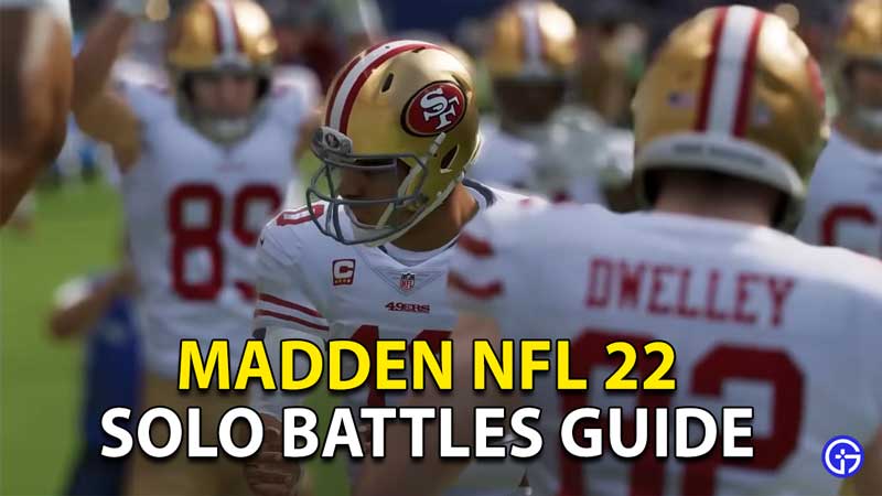 how to play solo battles in madden nfl 22