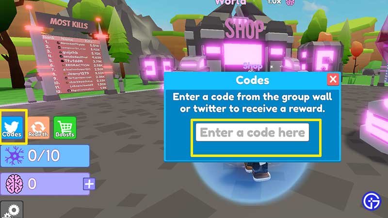 How to Enter and Redeem Codes in Genius Simulator