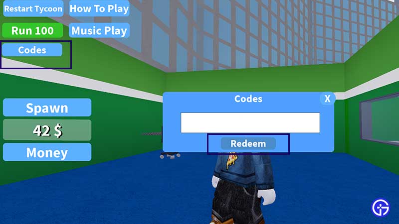 how to enter and redeem codes in PC Store Simulator