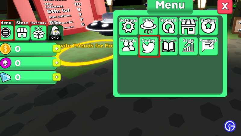 redeem UFO Simulator Codes