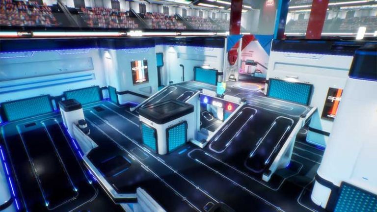 Split Gate Map What Is A Simulation Map In Splitgate & How To Win A Match?
