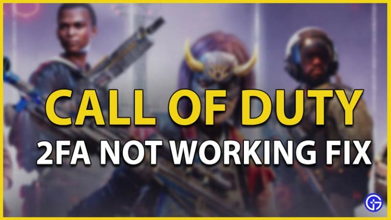COD Two Factor Authentication Code Not Working Bug Fix - Gamer Tweak