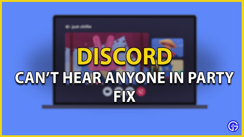 discord cant hear anyone fix