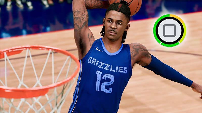 dunking in nba 2k22