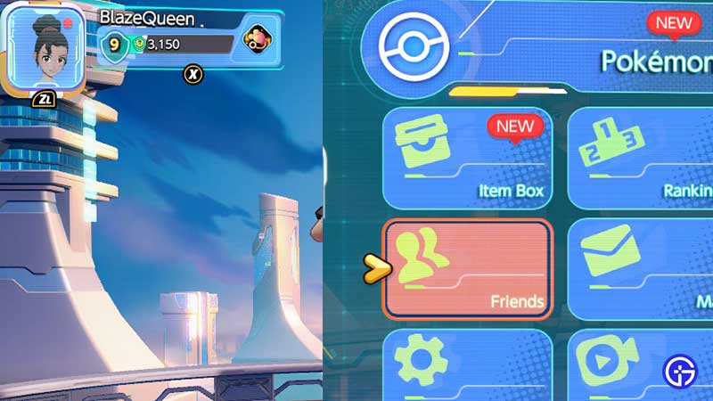 how to invite add friends pokemon unite