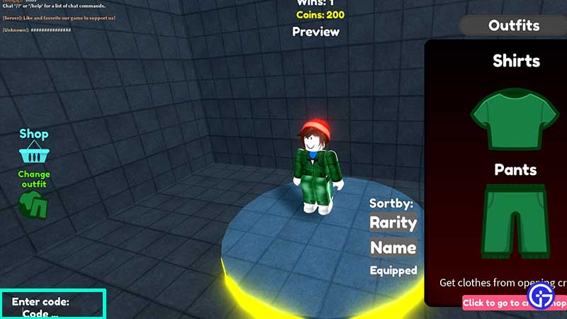 how to enter redeem roblox squid game x codes