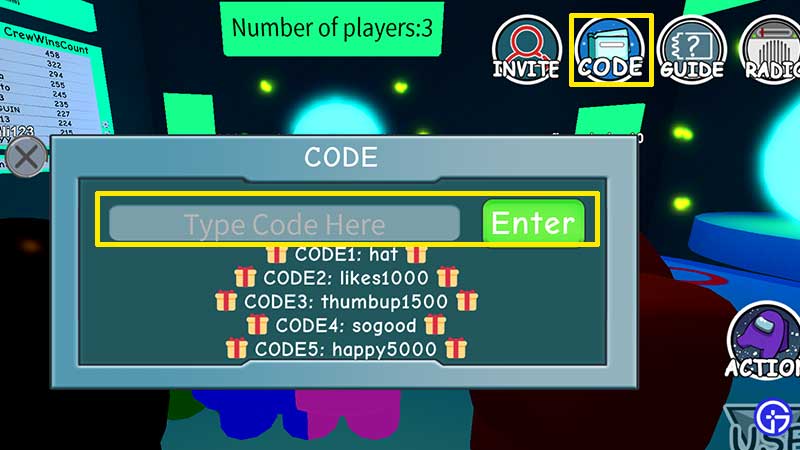 how to redeem codes in among us crewmates impostor
