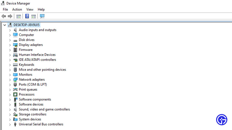 device manager