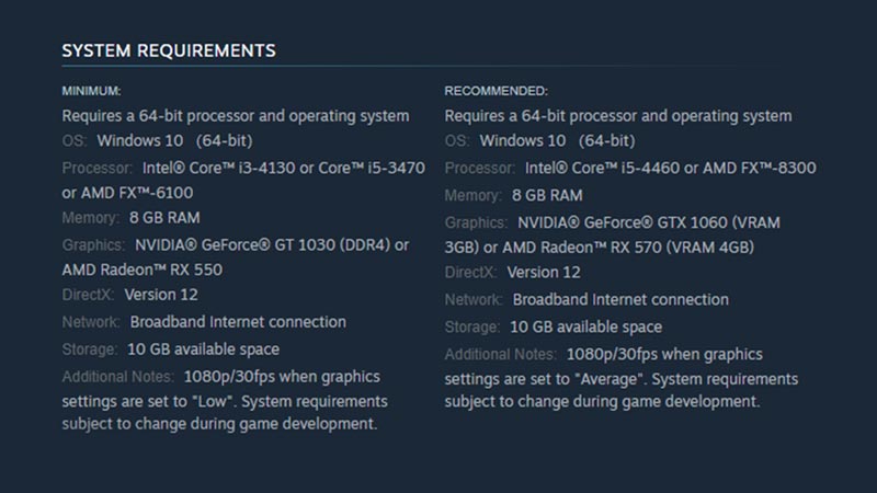 system recommendations