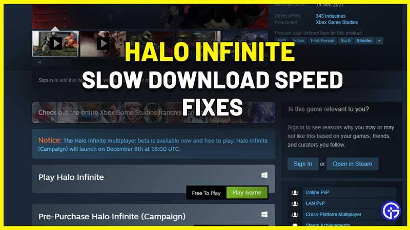 how to fix halo infinite slow download speed