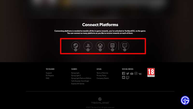 how to connect platforms techland