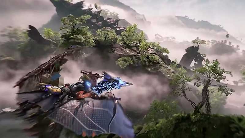 how to unlock flying mount machines forbidden west
