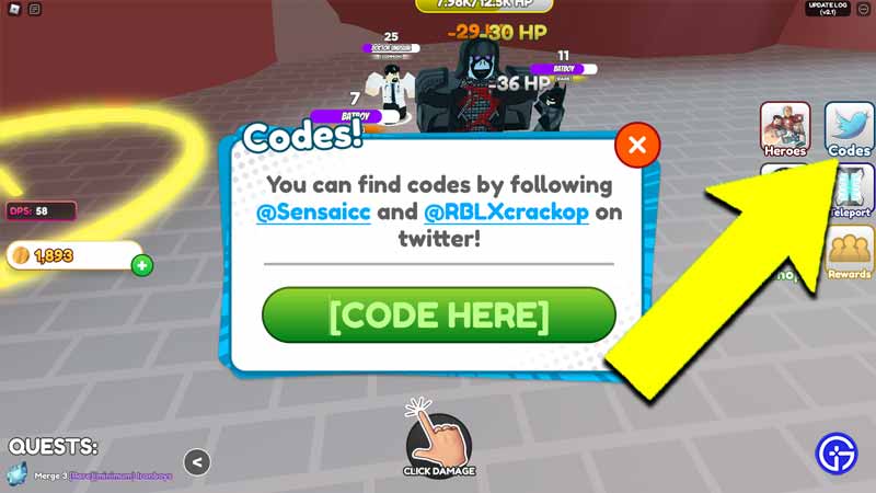 Roblox HERO Fighters Simulator Codes