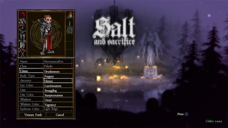 salt and sacrifice crimes and items
