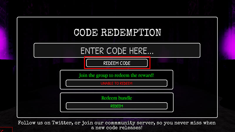Redeem Codes