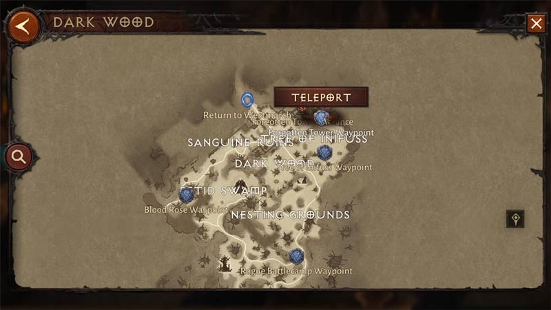 fast travel diablo immortal