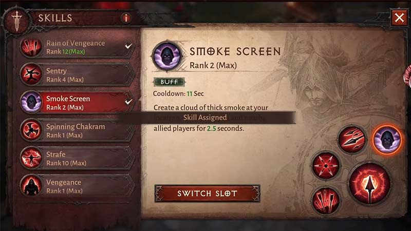diablo immortal change skills